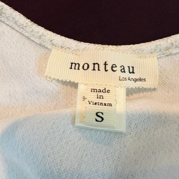 Monteau Los Angeles Metallic Halter Dress Mini Casual Cute - S - Picture 6 of 6